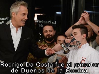 Rodrigo Da Costa fue el ganador de "Dueos de la cocina" 