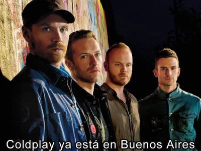 Coldplay ya est en Buenos Aires 