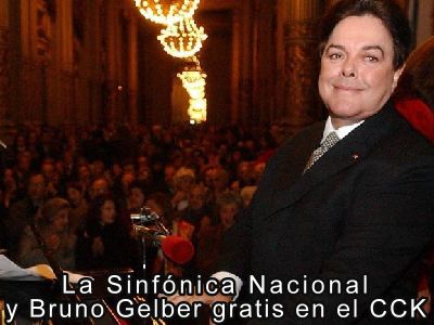 La Sinfnica Nacional y Bruno Gelber gratis en el CCK