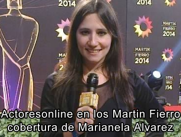 Actoresonline en los Martn Fierro, cobertura de Marianela Alvarez 