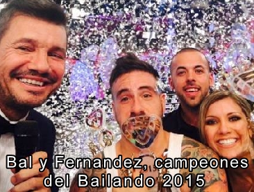Bal y Fernandez campeones del Bailando 2015 