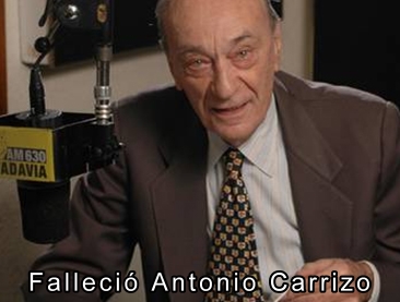 Falleció Antonio Carrizo