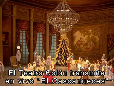 El teatro Colon transmite en vivo "El Cascanueces" 