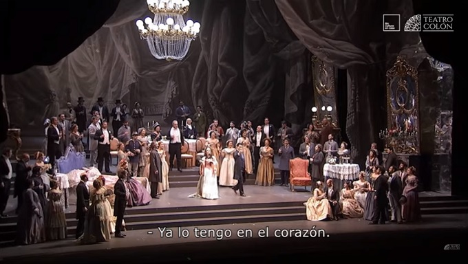 Teatro para todos: El Teatro Colón estrenó online "La Traviata" 