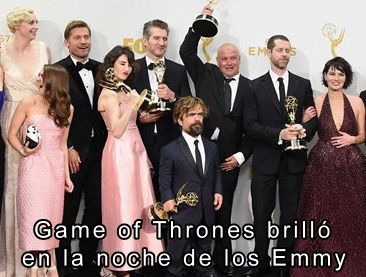 Game of Thrones brilló en la noche de los Emmy