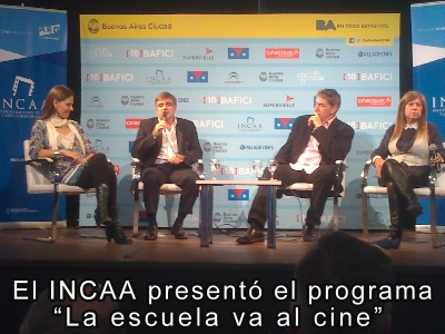 El INCAA presentó el programa "La escuela va al cine"
