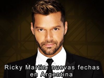 Ricky Martin nuevas fechas en Argentina 