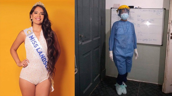 Melani Navarro Fontanet , la enfermera elegida Miss Argentina