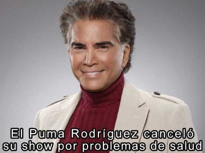 Por cuestiones de salud el Puma Rodriguez cancel su presentacin