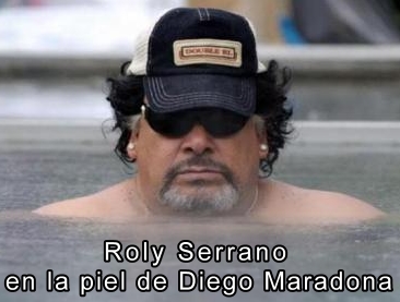 Roly Serrano en la piel de Diego Maradona