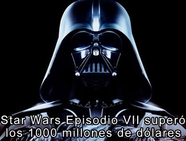 Star Wars Episodio VII ya superó los 1000 millones de dólares