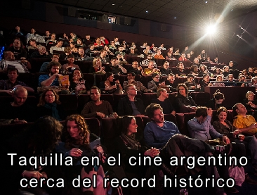 Taquilla en el cine argentino, cerca del record histórico
