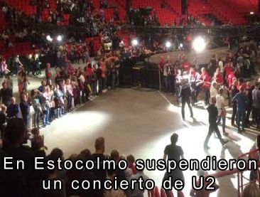 Tras encontrar un hombre armado en el estadio, suspendieron un concierto de U2 